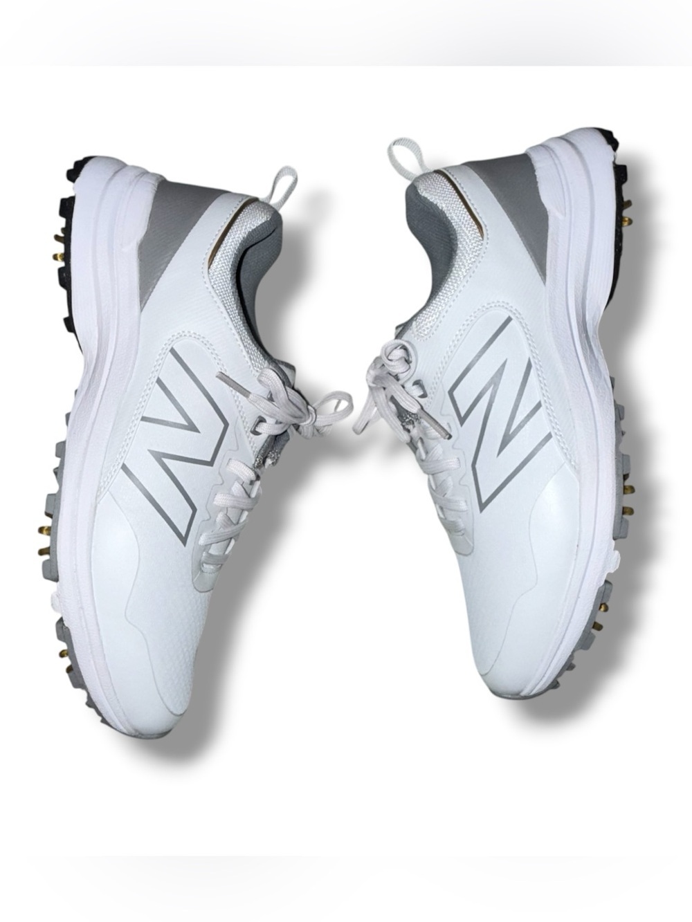 NEW BALANCE S Brighton V2 Golf Shoes - Women’s 10.5 Wide - White/Grey - Picture 6 of 13
